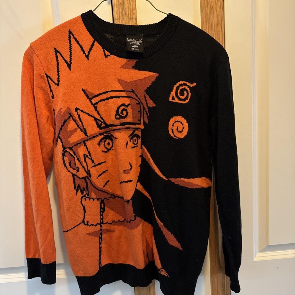 Naruto Uzumaki Naruto Shippuden XL Unisex Jacquard Knit Sweater Anime